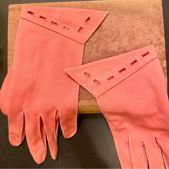 Gloves ~ Vintage ~ 2 Pair ~ Stetson ~ Women’s ~ Coral Pink & Light Yellow ~ GVC - Picture 6 of 9